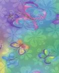 Fabric 7186 ** Rainbow butterfly