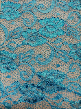 Fabric 12038 Turquoise lace