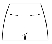 Yoked basic shorts