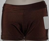 Hot pants with rollover waistband
